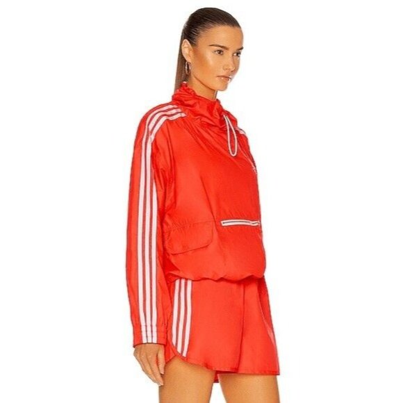 Stella McCartney Jayla Jacket Fluoro Coral Orange Red - Picture 4 of 10